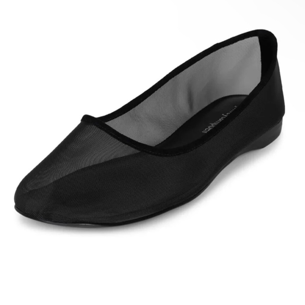 Jeffrey Campbell Black Ballet Mesh Flats